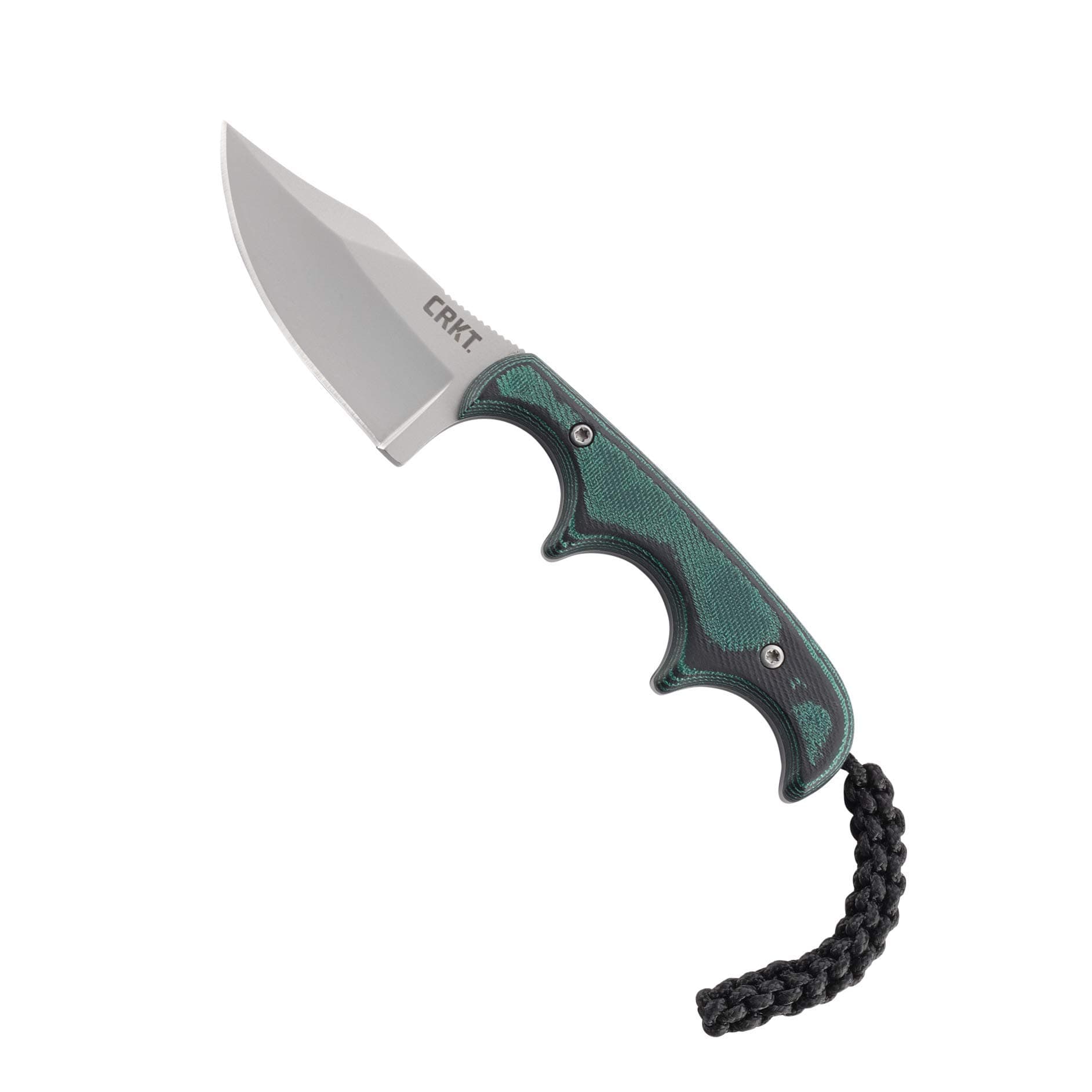 Minimalist Bowie Outdoor Survival Fixed Blade Knife with Sheath: Stainless Steel Plain Edge Blade, Micarta Handle, 2387