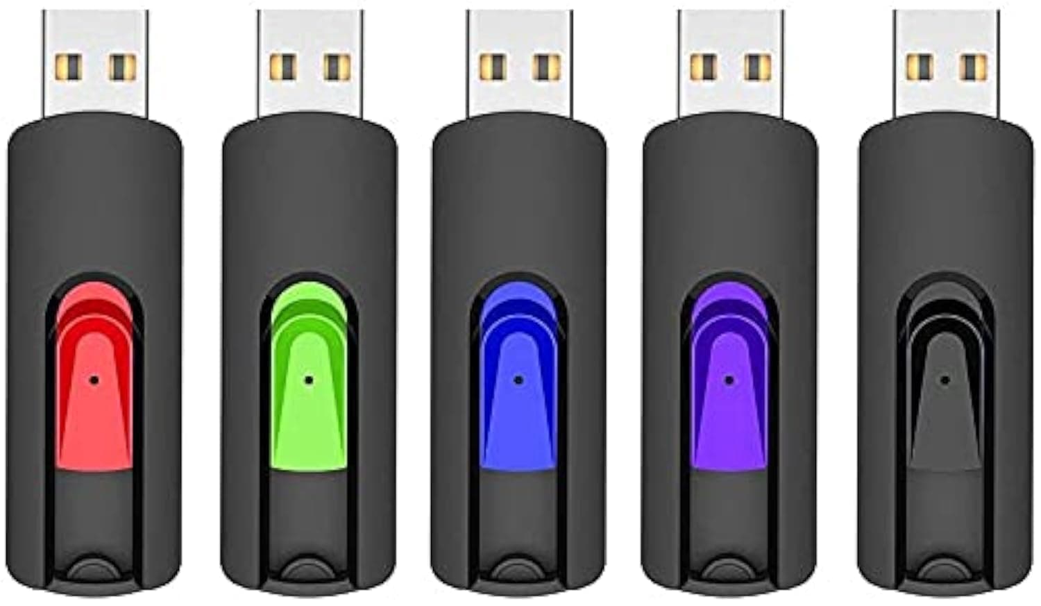 RAOYI 5 Pack 64GB USB Flash Drive, USB 2.0 Memory Stick Thumb Drives Jump Drive Pen Drive for PC Laptop Computer - 64G Multipack