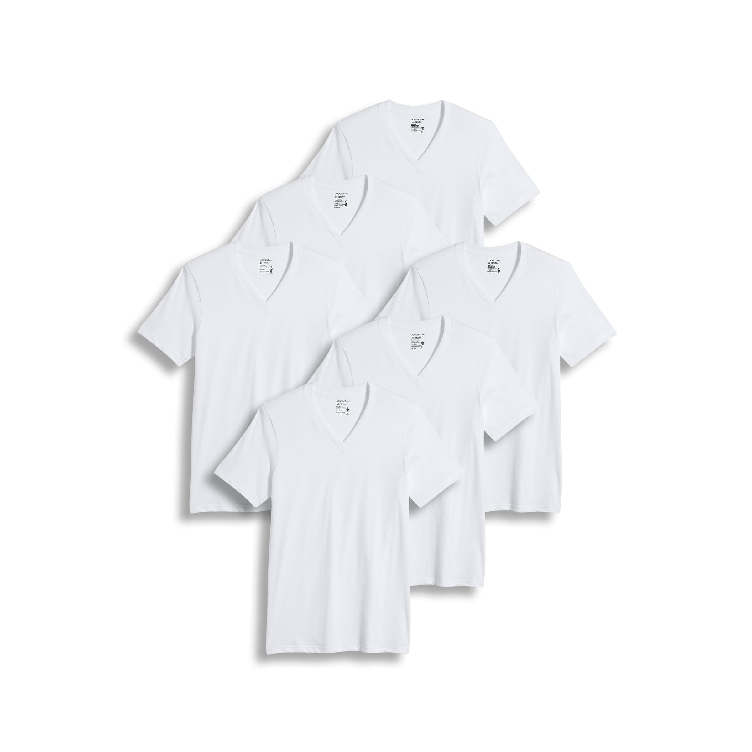 Men's Undershirt Classic V-Neck Undershirt - 6 Pack