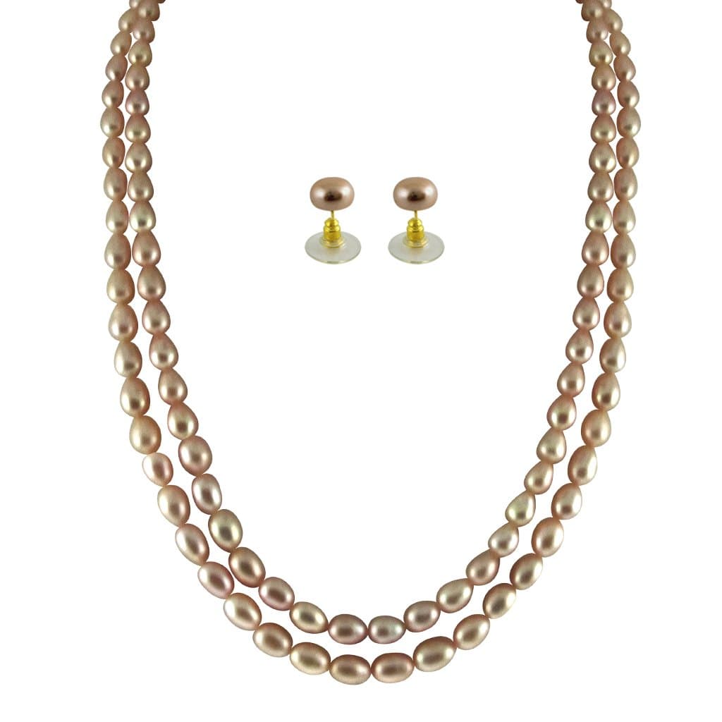 2 String Pink Pearl Set