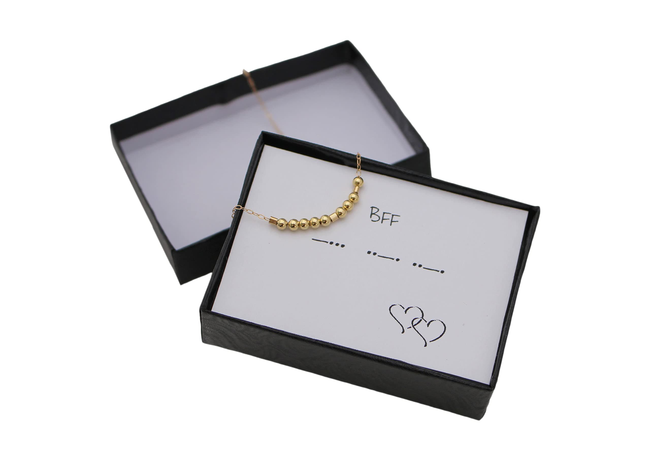 Morse Code BFF Necklace