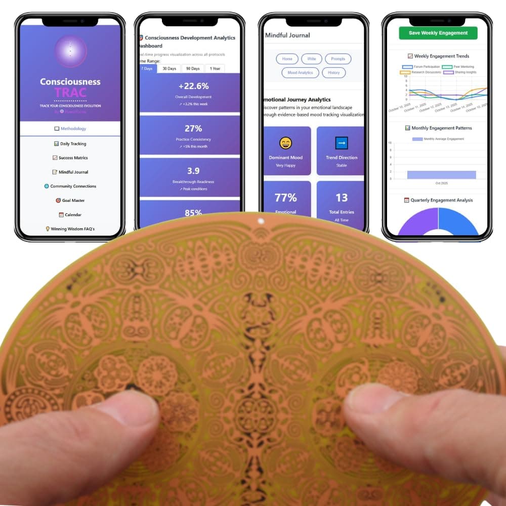 Super Cell Plate - Focus & Cognitive Enhancement Tool with Performance Tracking - Mental Clarity Device for Peak Performance & Concentration - Includes Free App 6"×4.5"