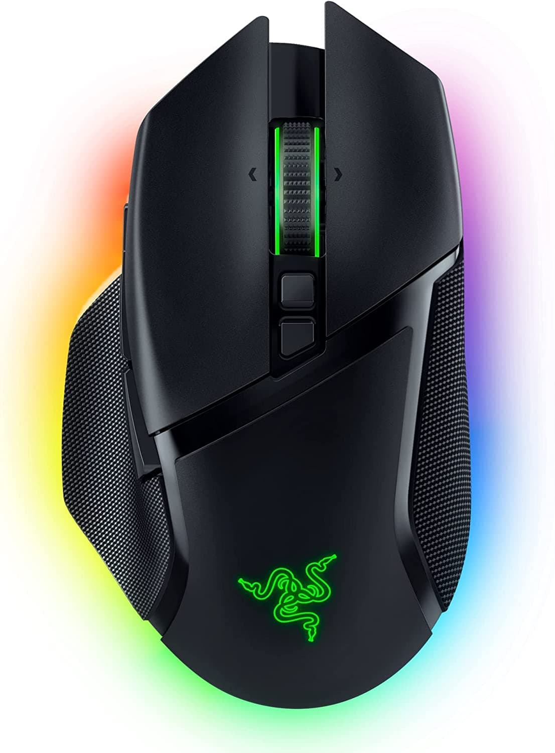 Basilisk V3 Pro Customizable Wireless Gaming Mouse - Fast Optical Switches Gen-3, HyperScroll Tilt Wheel, Chroma RGB, 11 Programmable Buttons, Focus Pro 30K Optical Sensor - Classic Black