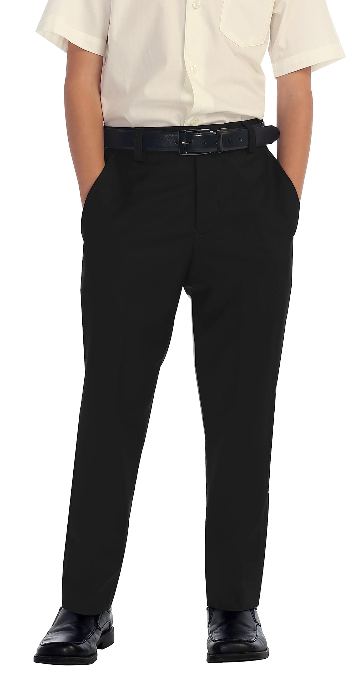 Boys Flat Front Dress Pants