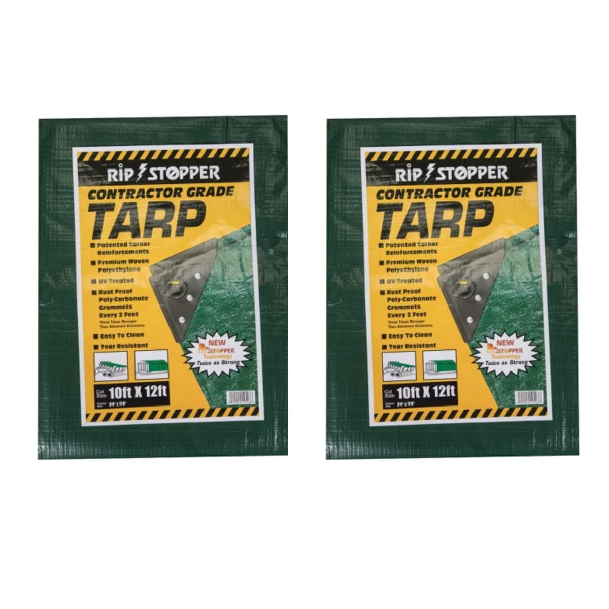 10' x 12' Contractor Grade Tarp (2 Pack)