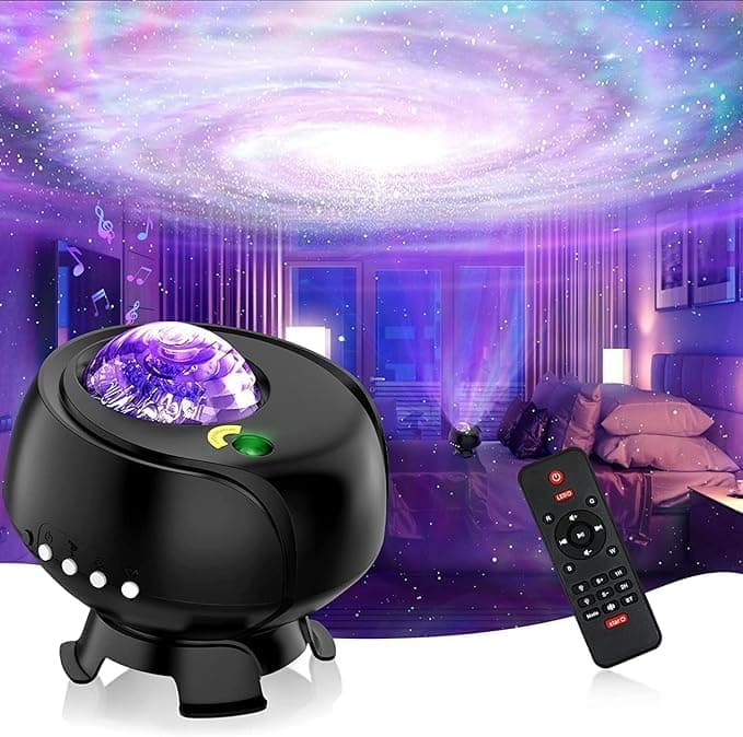 JDM Space The Largest Coverage Area Galaxy Lights Projector 2.0, Star Projector, with Changing Nebula and Galaxy Shapes Galaxy Night Light