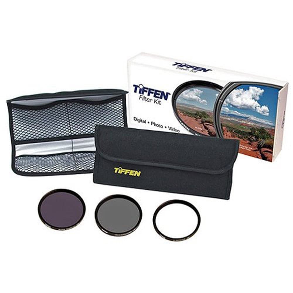 Tiffen Digital Essentials Filter Kit for 72mm (UV Protector + Circular Polarizer + Neutral Density 0.6)