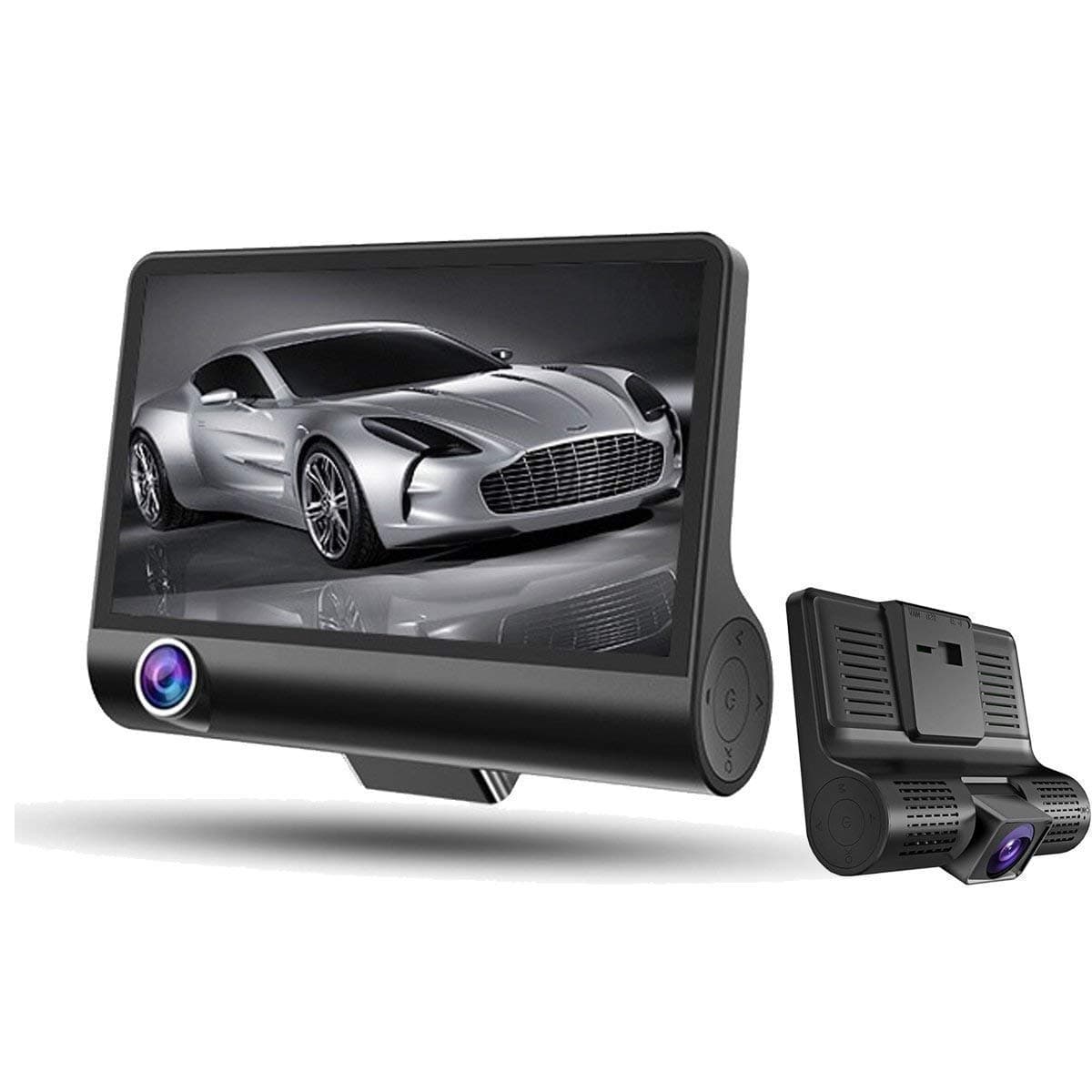Dash Cam, Car Camera Dashboard Camera Recorder Dual Camera Car DVR Inside - Outside Surveillance1080P HD Night Vision, Wide-Angle Car Video Recorder with 4 inch Display Video G-Sensor Loop Recordin