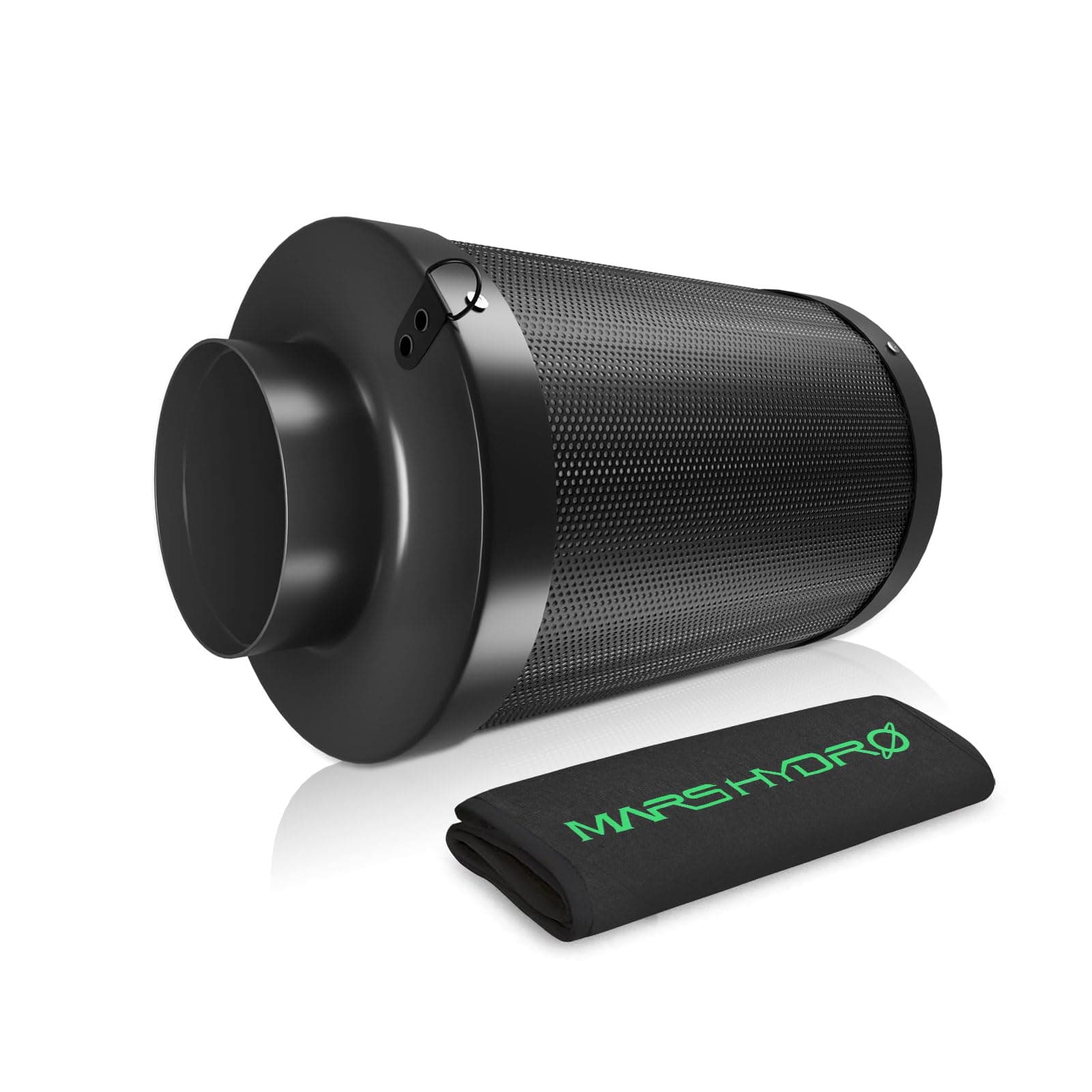 MARS HYDRO 4 Inch Carbon Filter, Inline Air Filter Odor Control with Australian Virgin Charcoal, Carbon Filter for Inline Fan, Grow Tent, Hydroponics, Pre-Filter Included, Reversible Flange