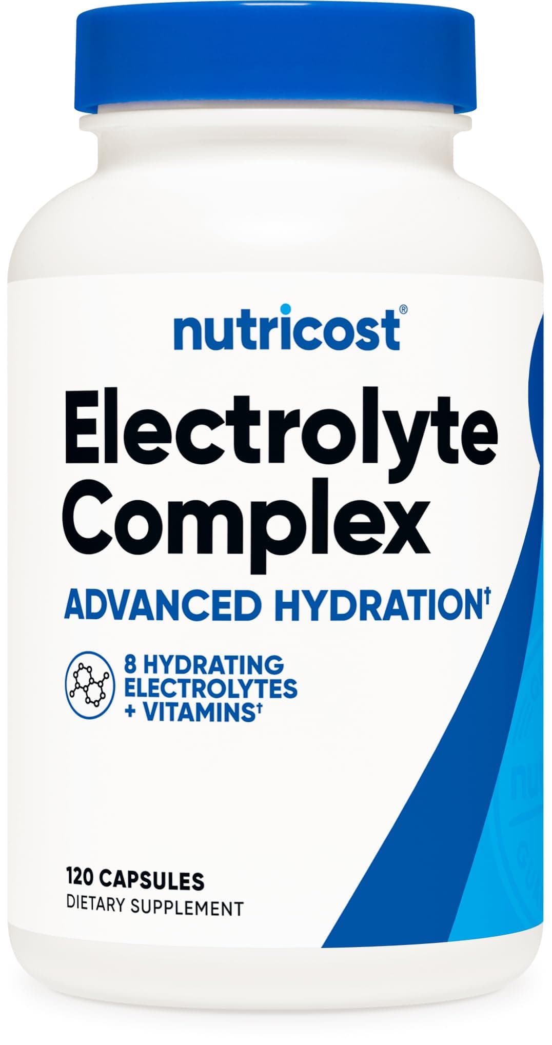 Nutricost Electrolyte Complex (Hydration with Real Salt®) 120 Capsules - 8 Hydration Electrolytes and Vitamins, Gluten Free, Non-GMO and Vegetarian Safe