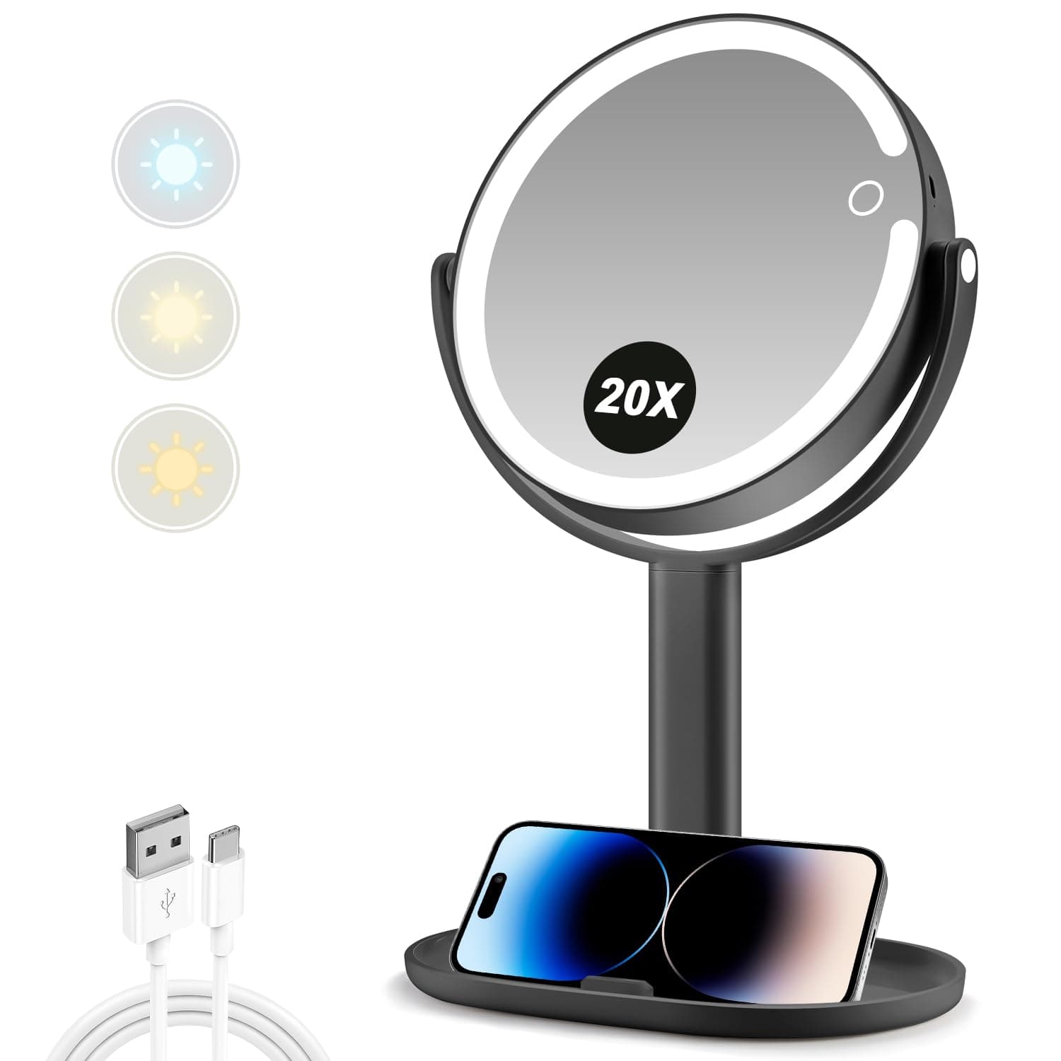 1X/20X Magnifying Mirror