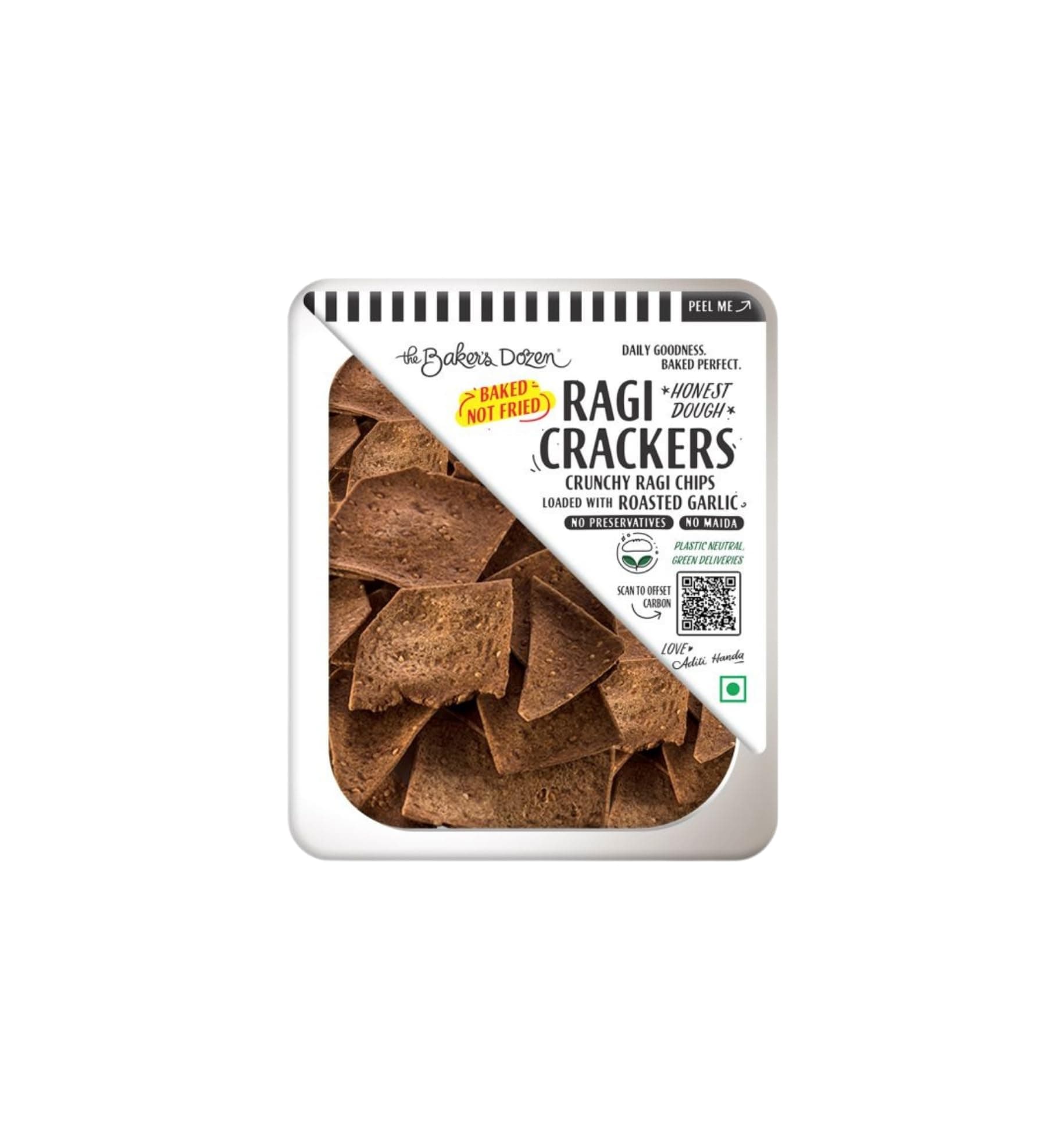 The Baker's Dozen Ragi Chips, 100 g