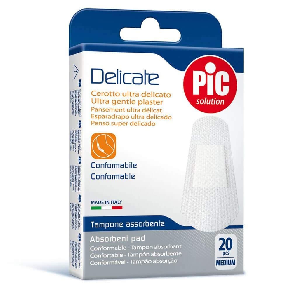 Pic Delicate Plasters Medium 19 x 72 mm 20's