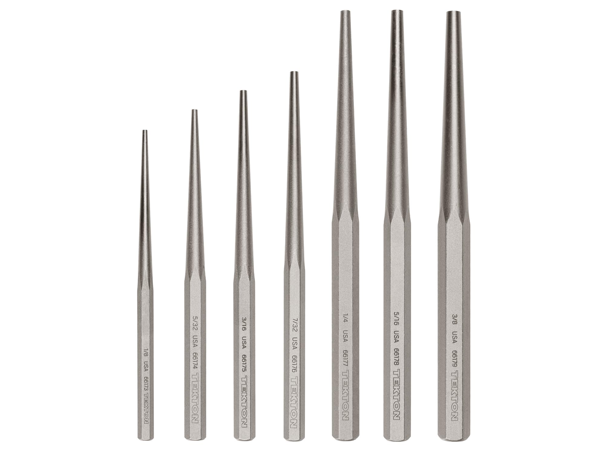 TEKTON Alignment Punch Set, 7-Piece (1/8-3/8 in.) | PNC96003