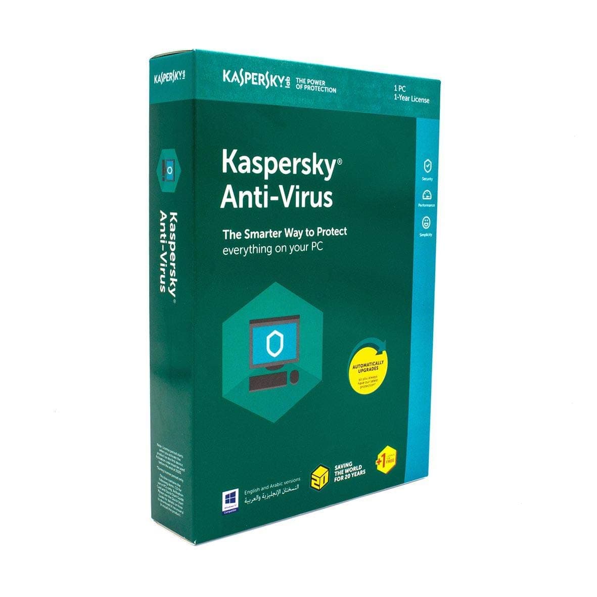 KASPERSKY ANTI VIRUS 2018 ONE PLUS ONE USER