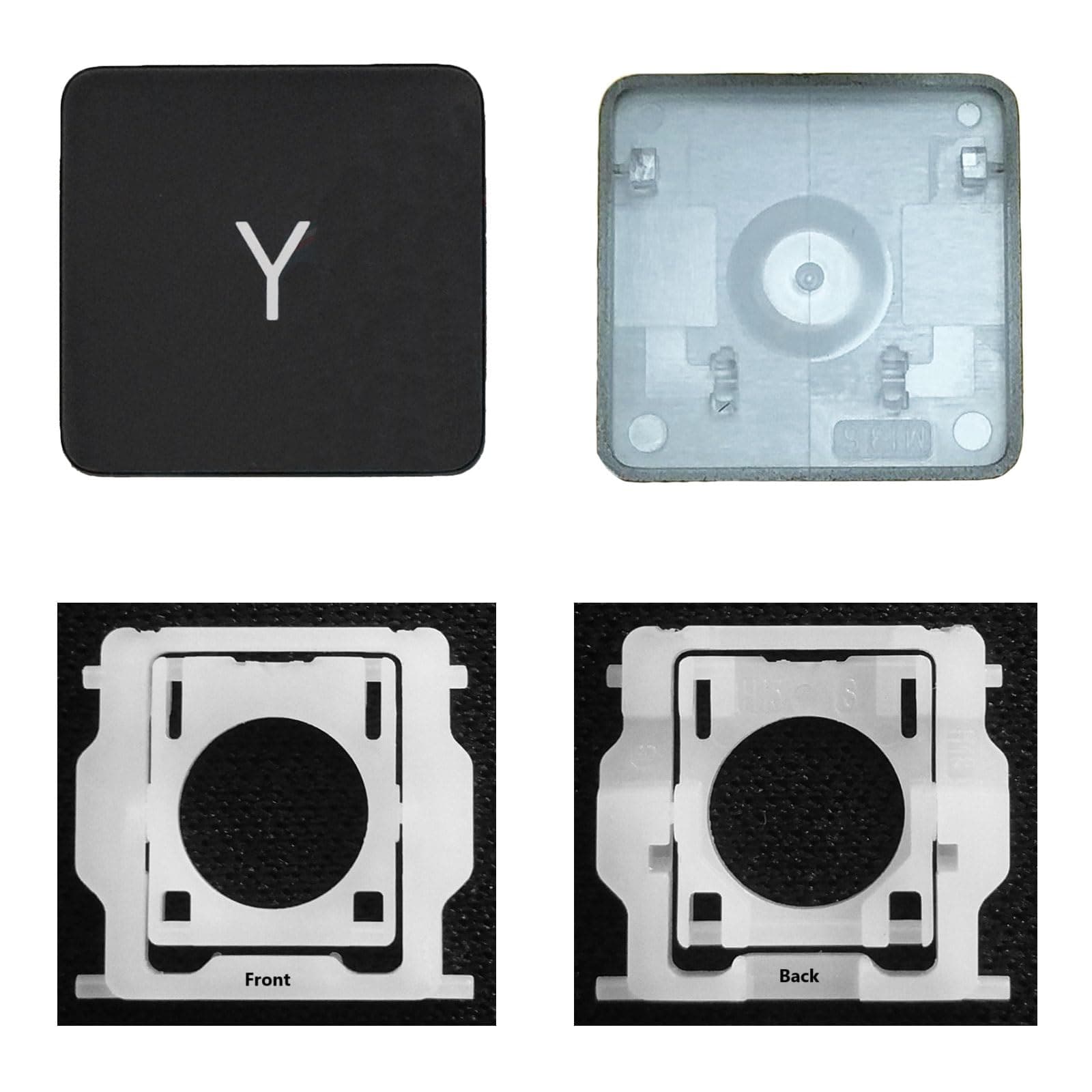 CTBDZ Individual Key Cap with Hinge Replacement for (M1 M2) MacBook Pro A2141 A2251 A2289 A2338 A2442 A2485,Replace for MacBook Air A2179 A2337 A2681 Keyboard Keycap (Y Key)