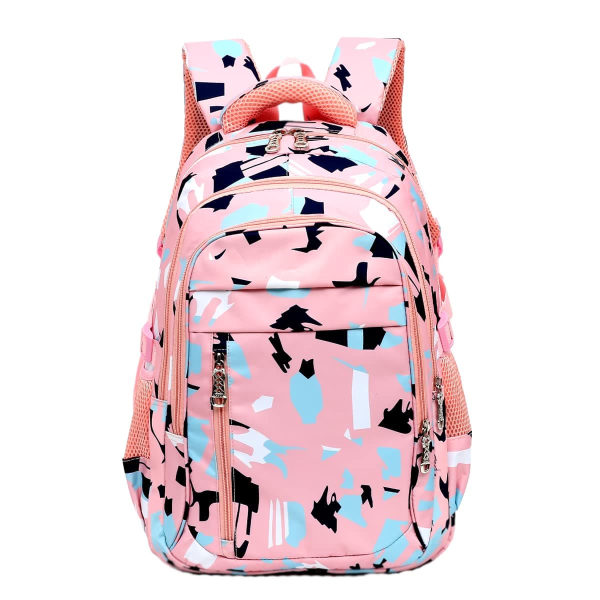 School Bag School Backpack College Backpack Travel Backpack Office Backpack Multipurpose Backpack Picnic Bag for Boys & Girls, Pink, L, Casual