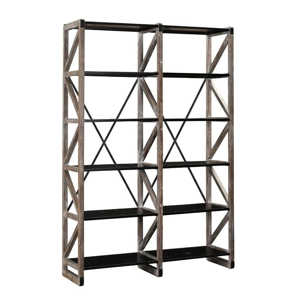 Veramonte Bookshelf, White Wash/Black