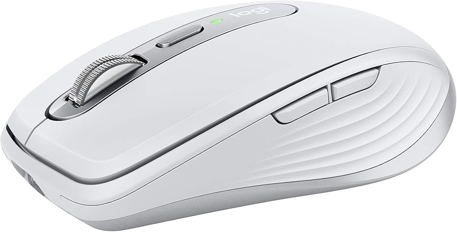 Logitech MX Anywhere 3 Wireless Mouse for Mac, Pale Grey, 4000DPI, Bluetooth, USB-C, Customizable Buttons, 70-Day Battery Life