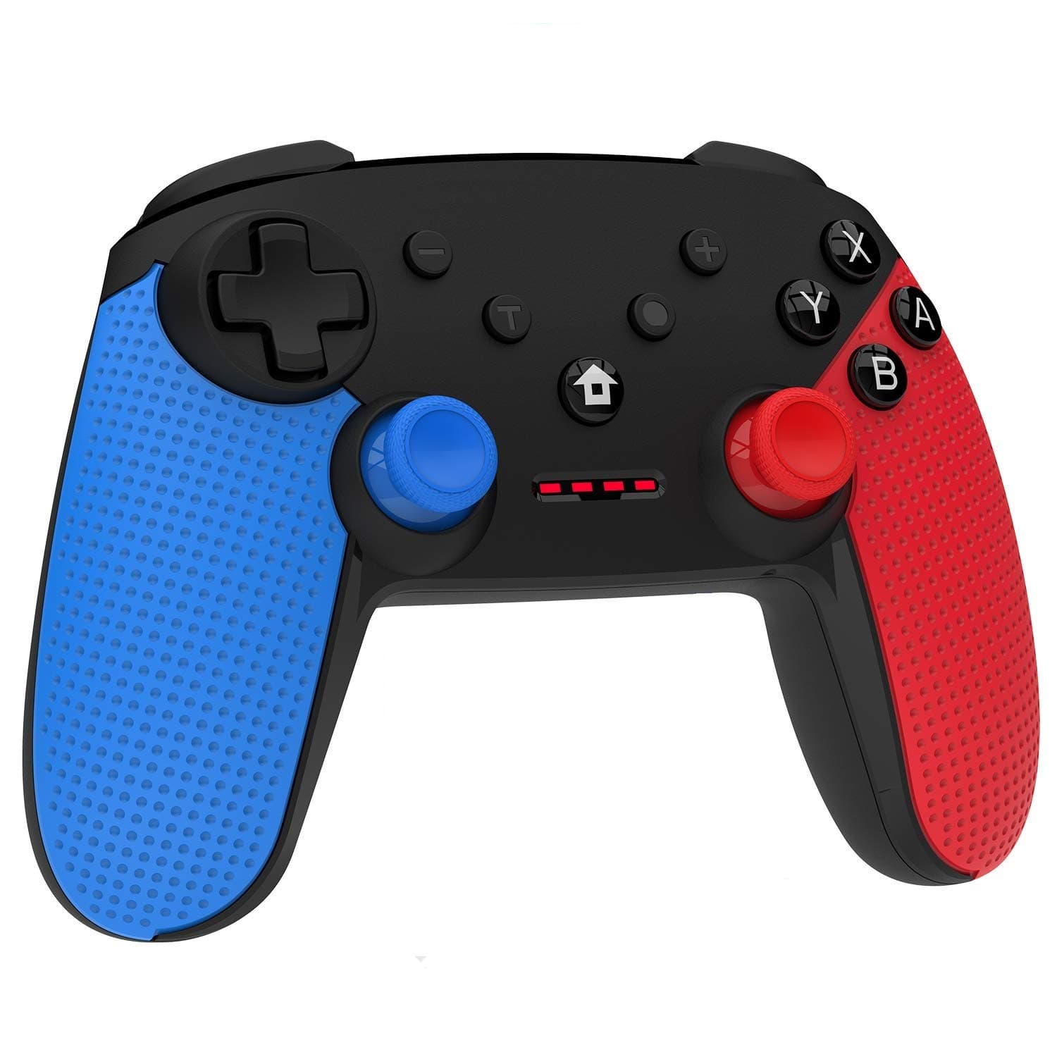 Momen Wireless Switch Pro Controller for Nintendo, Enhanced Dual Shock Gaming Gamepad Joypad with Nintendo Switch Gyro Axis- (Black-Blue-Red)