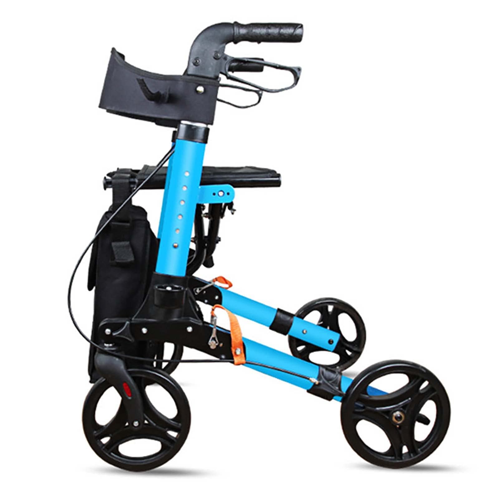 Stand Up Folding Rollator Walker - Upright Posture Walker Mobility Rollator, Folding Rollator Walker, Heavy Duty Upright Walker, Upright Rollator Walker, Upright Walker, Stand Up Rollator Walker