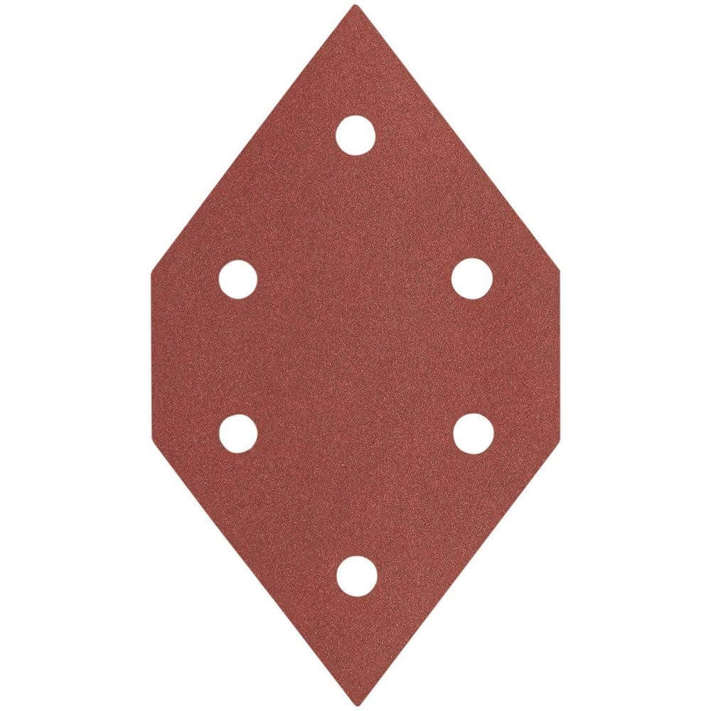 767601005 100 Grit Diamond-Shaped Hook & Loop Profile Sanding Sheets (5-Pack)