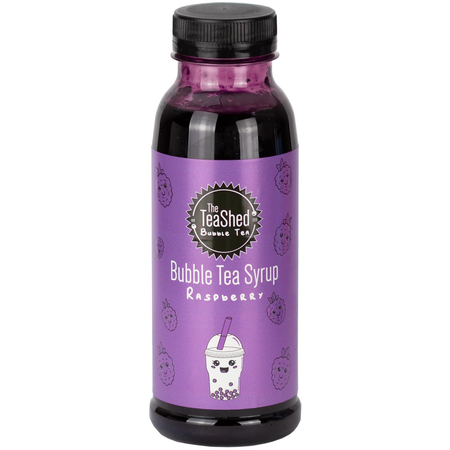 The TeaSed Raspberry Bubble Tea Fruit Syrup 330ml | 11 Servings | Use with Popping Boba Juice Pearls | by THE TeaShed