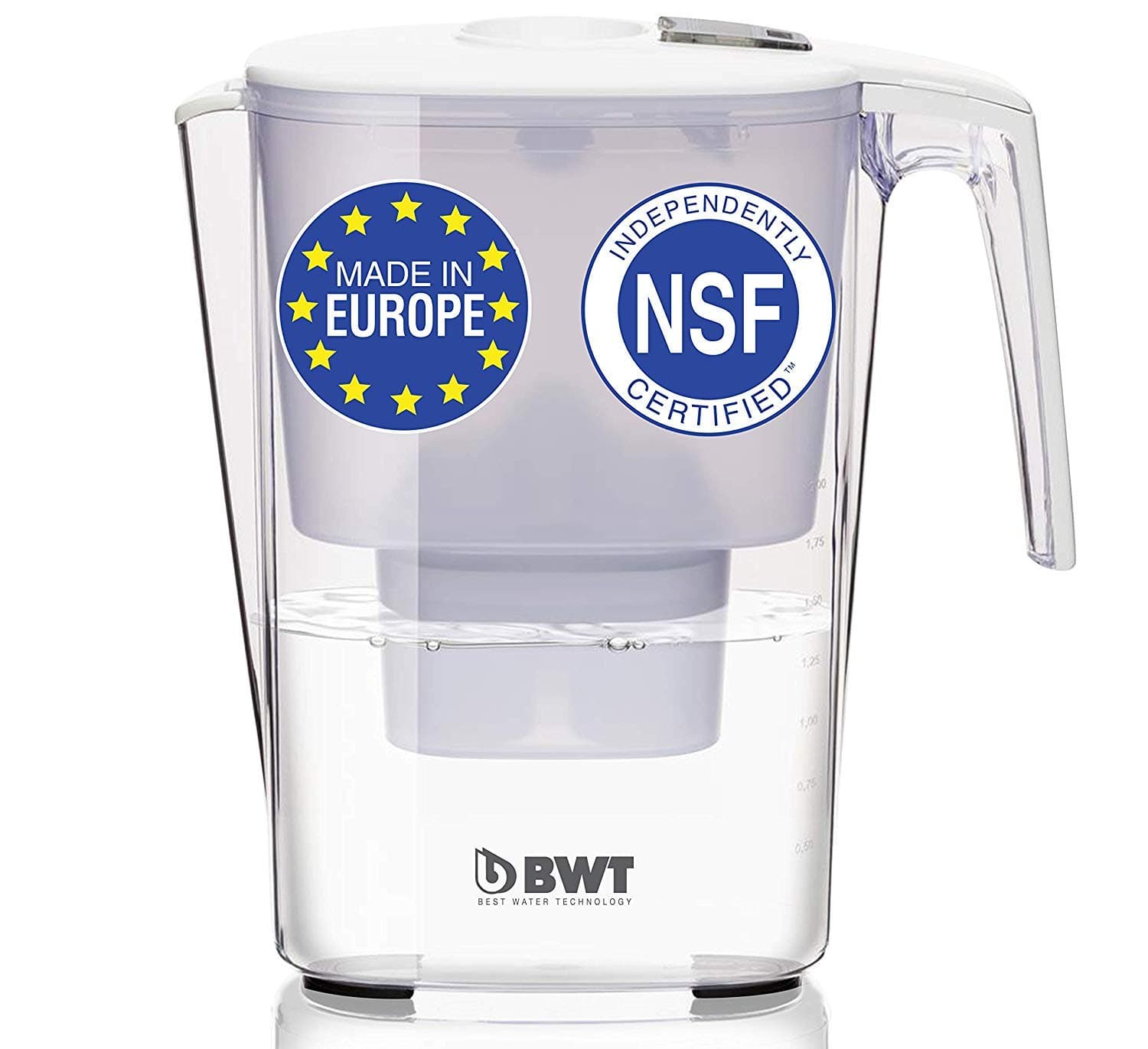 BWT Premium Slim 3.6L Designer Water Filter Pitcher, Austrian Quality,Technology For Superior Filtration and Taste