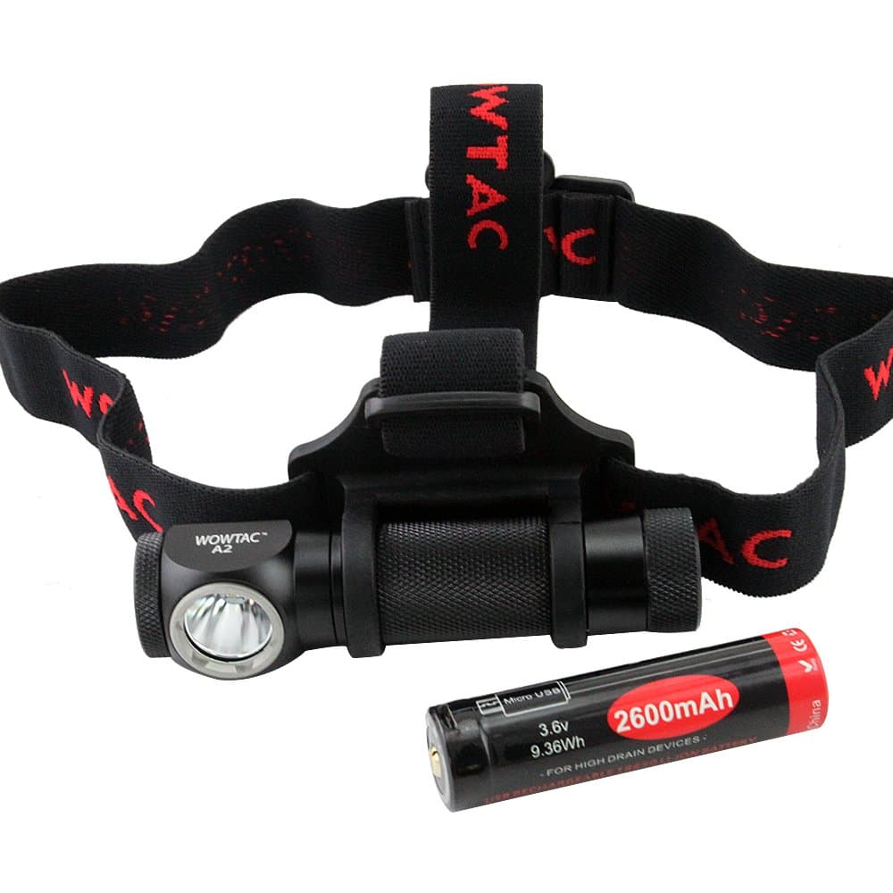 WOWTAC A2 LED Headlamp LED Headlight 6 Modes Max 550 Lumen Waterproof Headlamps, Super Bright Outdoor Sports Running Walking Camping Reading Hiking Riding Fishing (A2 CW)