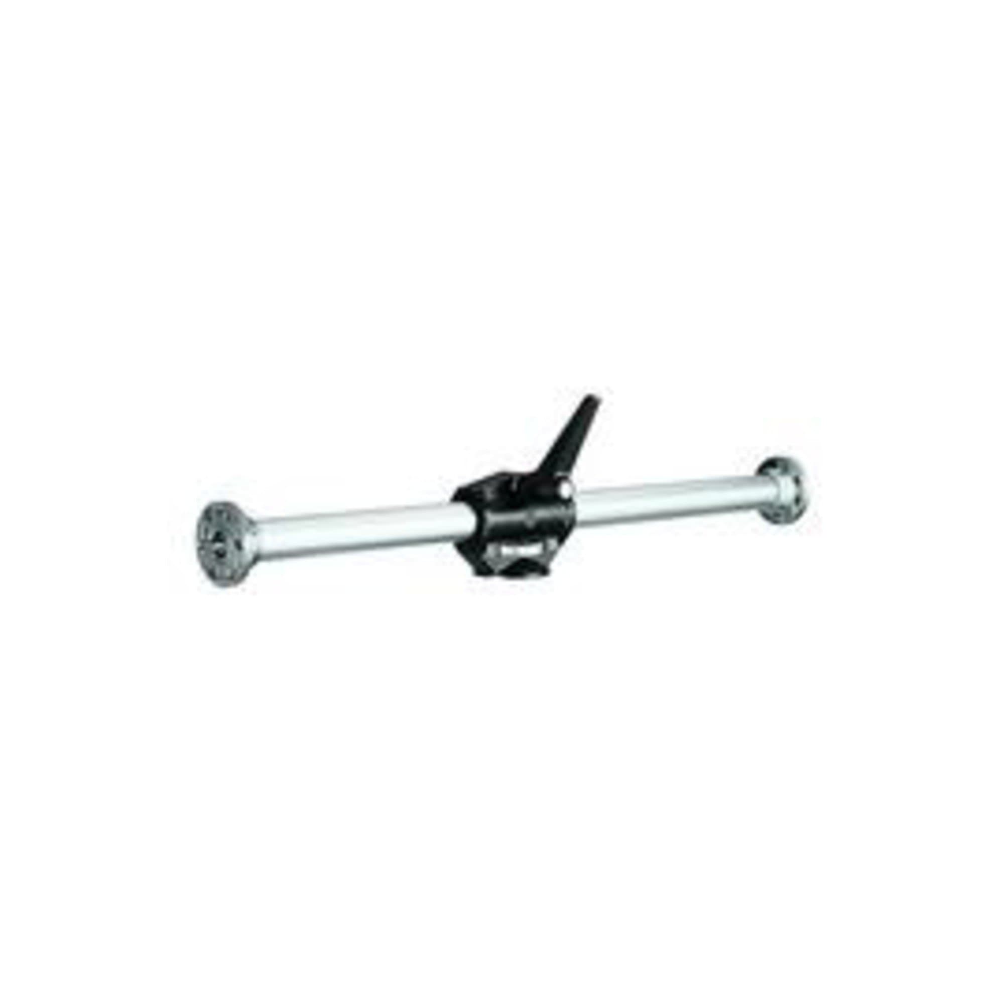 Manfrotto131D Horizontal Double Head Accessory Arm - Silver (For Mounting 2 Heads At 90 Degrees, 3/8" Thread On Both Ends Of The Arm)