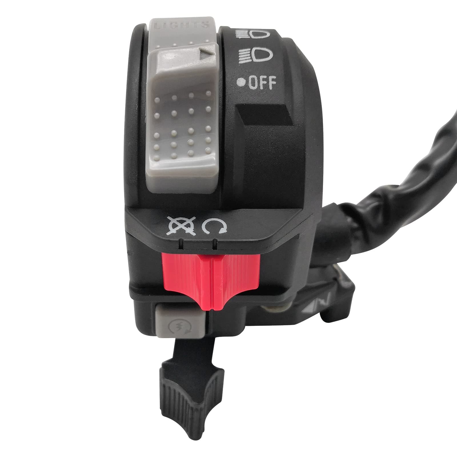 JAVIK Control Switch Button Engine Start Run Off Headlight for Yamaha ATV Big Bear 250 400 Bruin 250 350 Grizzly 350 400 660 Kodiak 400 450 Raptor 350 660 Wolverine 350 450 YFM,OEM#5LP-83973-01-00