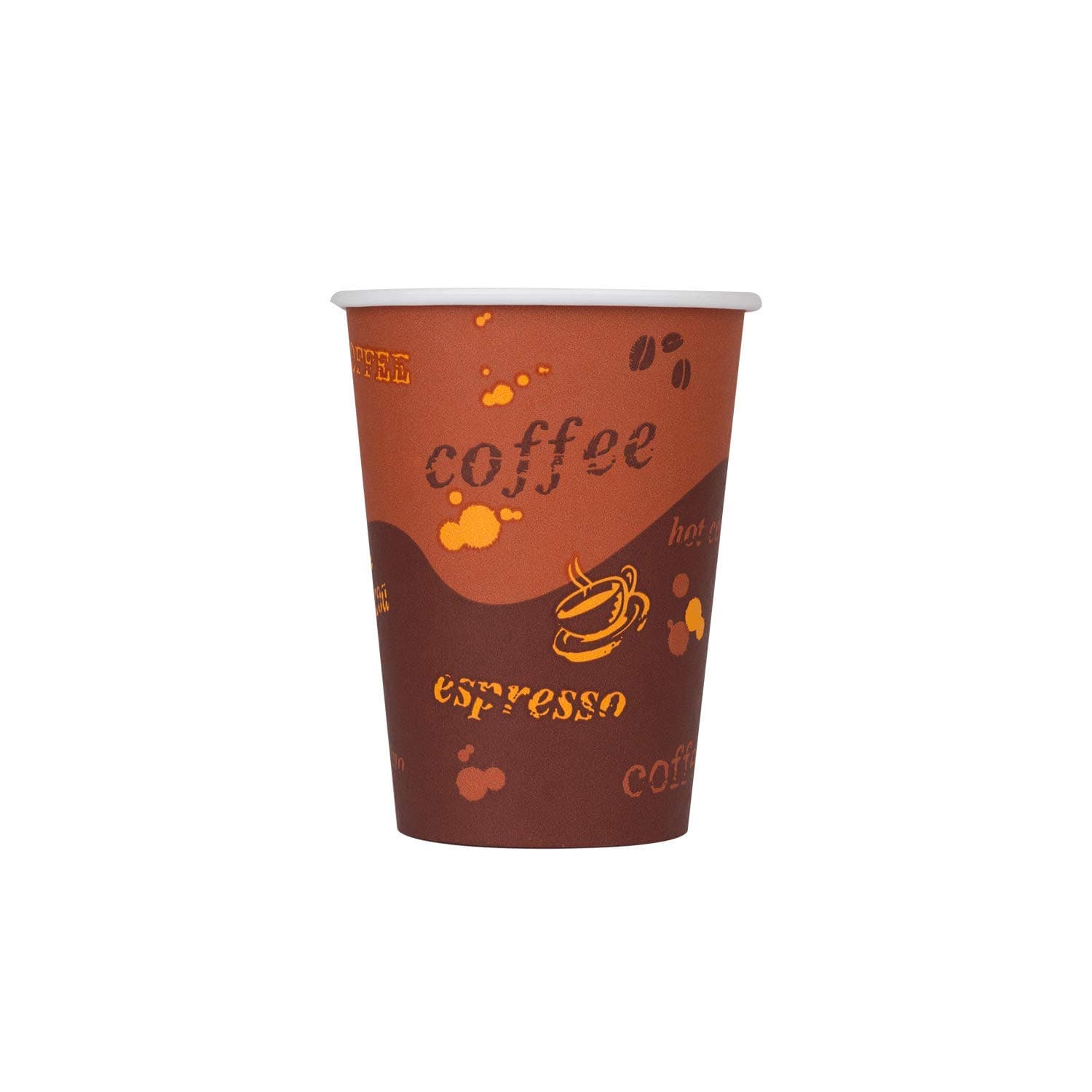 Karat 12 oz Paper Hot Coffee Cups [1000 ct] Disposable, Leak-Resistant Double Poly-Lined Cups for Hot Beverages - Ideal for Cafes & Restaurants, 90mm (C-K512)