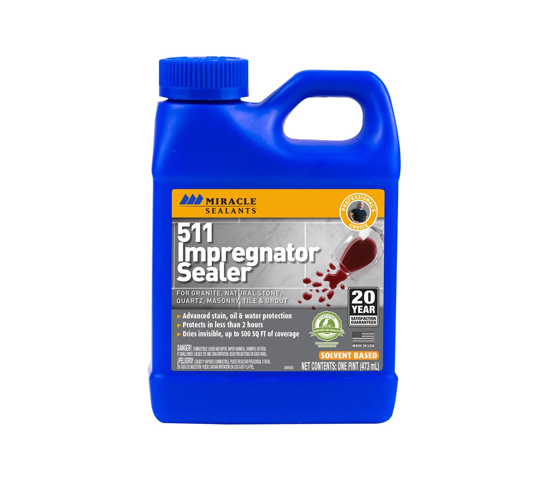 511 PT SG Impregnator Sealer for Stone, Tile, Slate, Ceramic, Quartz 16 oz Pint
