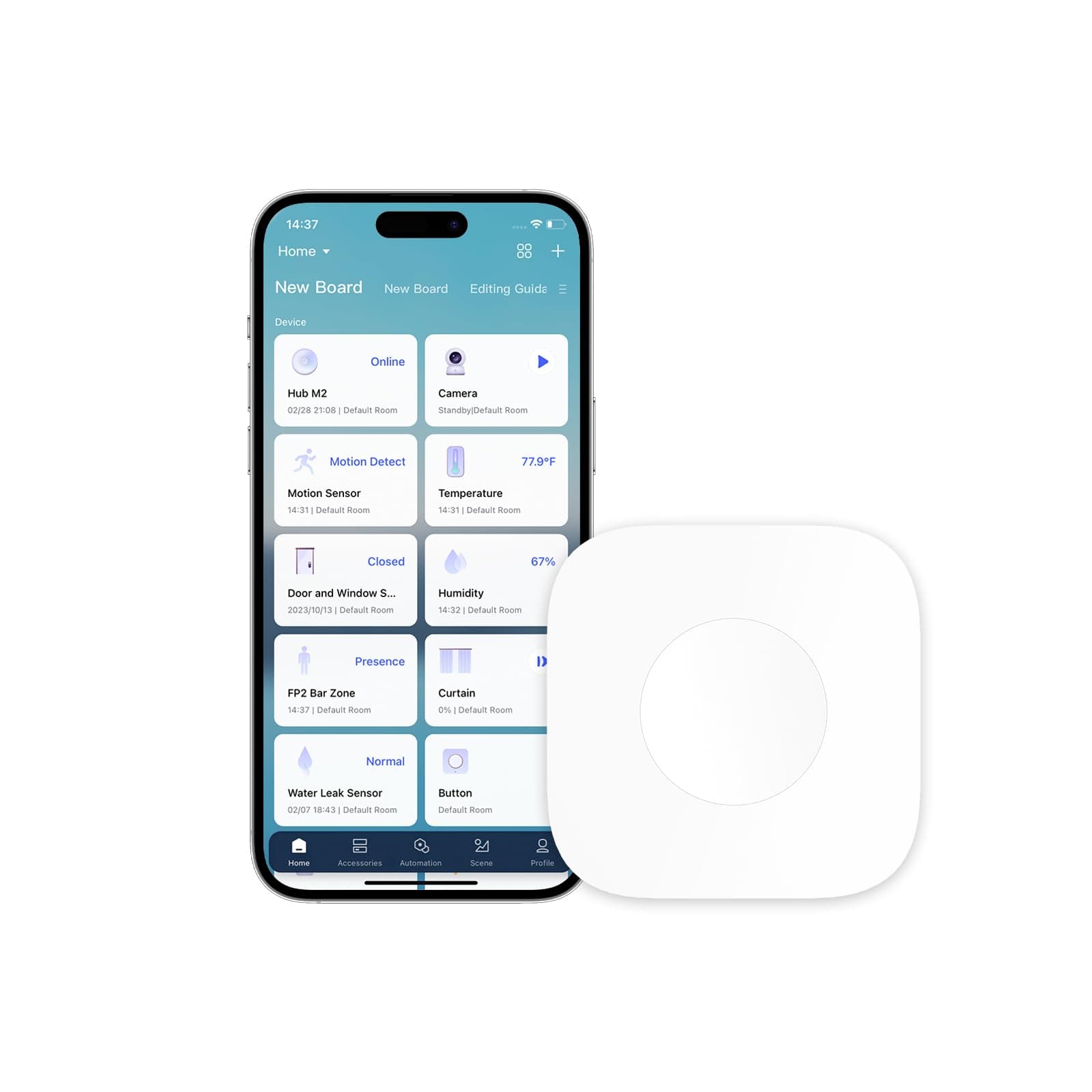 Wireless Mini Switch, Requires AQARA HUB, Zigbee Connection, Versatile 3-Way Control Button for Smart Home Devices, Compatible with Apple HomeKit, Smart Switch Works with IFTTT