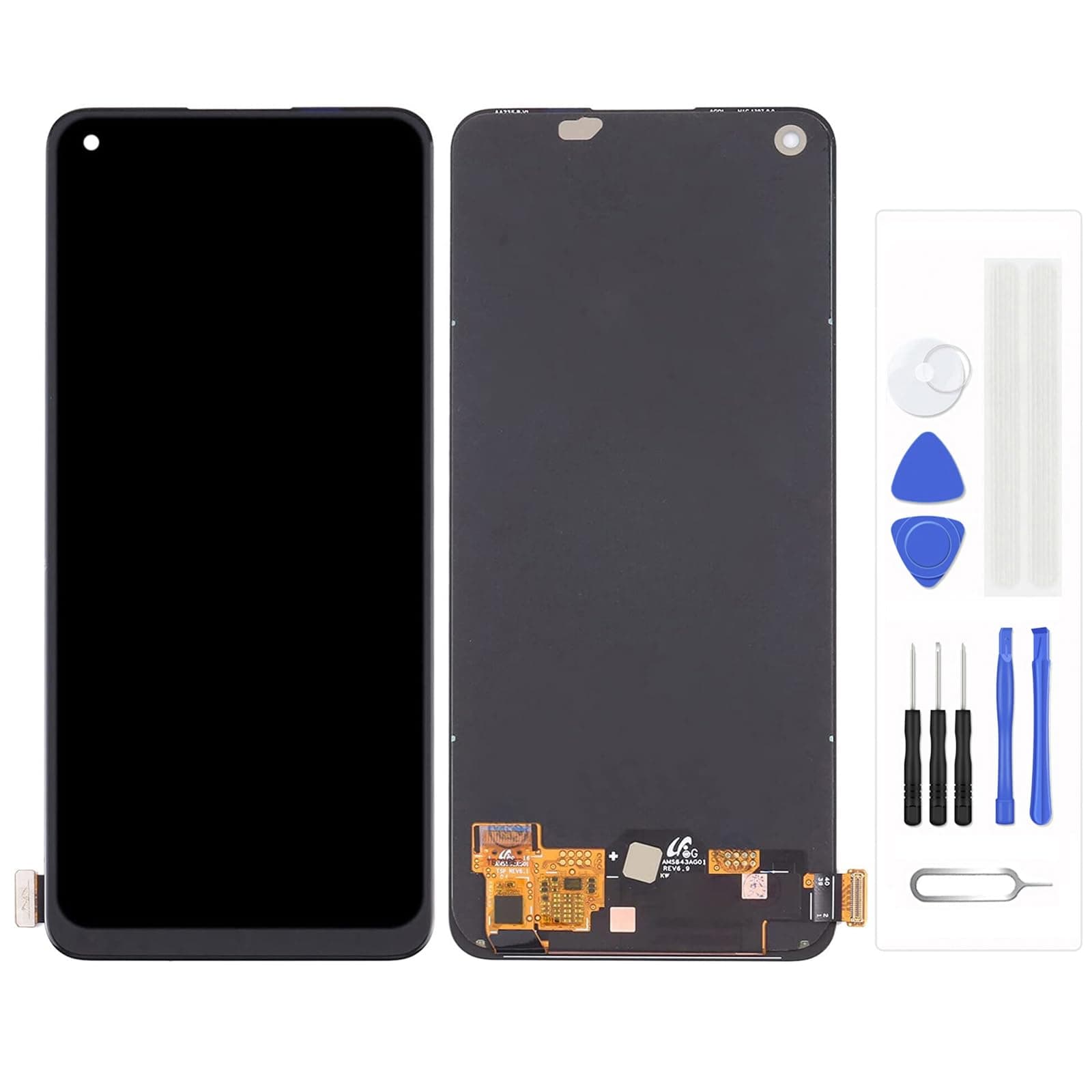 Generic LCD Screen for One-Plus Nord CE 2 5G Replacement LCD Display Touch Digitizer Assembly (Black)