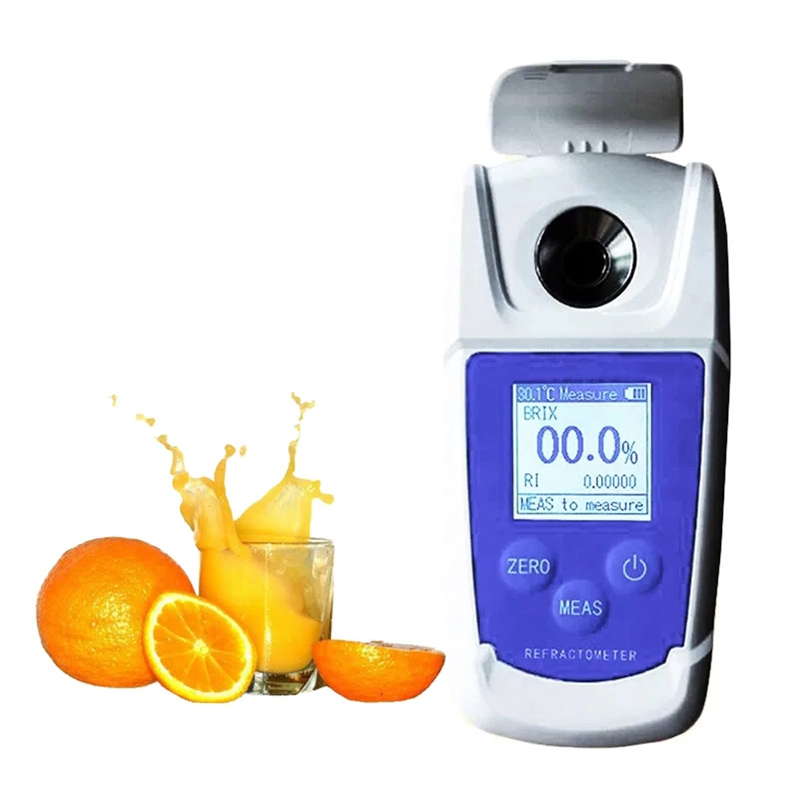 32% 55% Digital Brix Refractometer Autorefractometer Sugar Refractometer Hydrometer for Grapes Fruit Drinks Beverages Tipples Sugar Test,0 to 55% brix