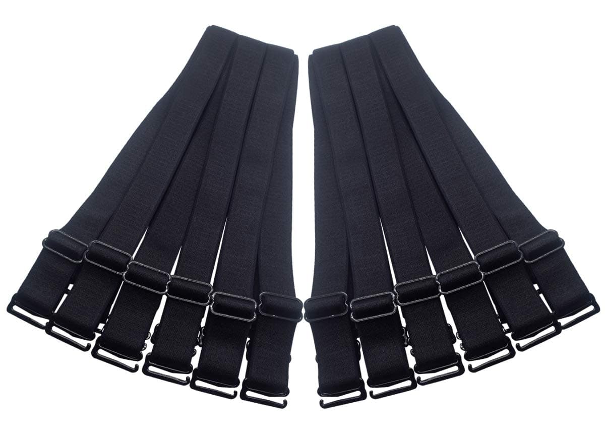 DoHopeShoulder Bra Straps Replacement 12mm 15mm 18mm Width Elastic Adjustable Removable Multi Color