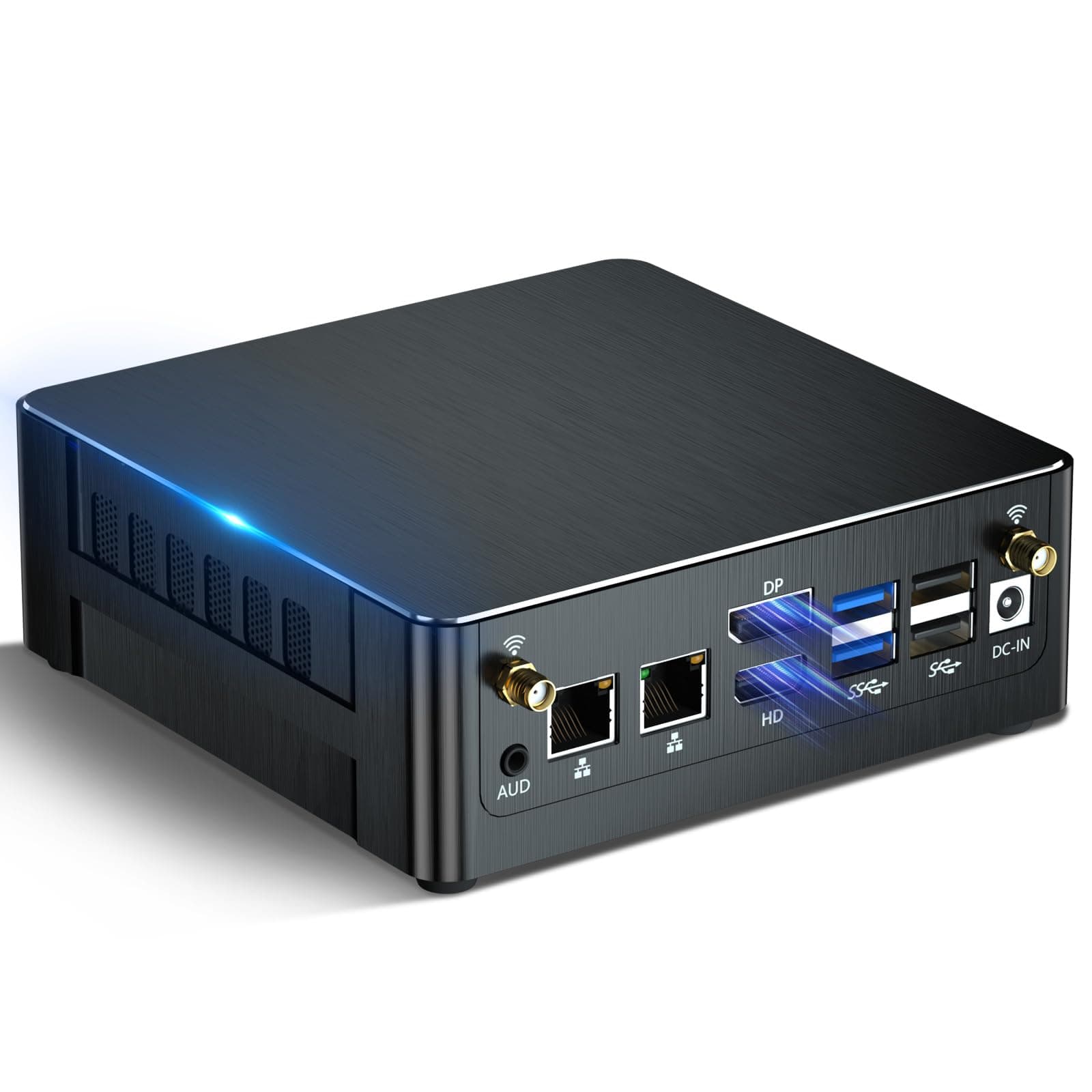Mini PC i9, Desktop Computer with Core i9-13900H, 14 Cores Upto 5.4GHz, Windows 11 Pro, 64G DDR4, 2T M.2 PCIE4.0 SSD, Dual LAN, DP/HDMI/USB-C Triple Display, Support 8K/4K@60Hz, WiFi6E/BT5.3, VESA