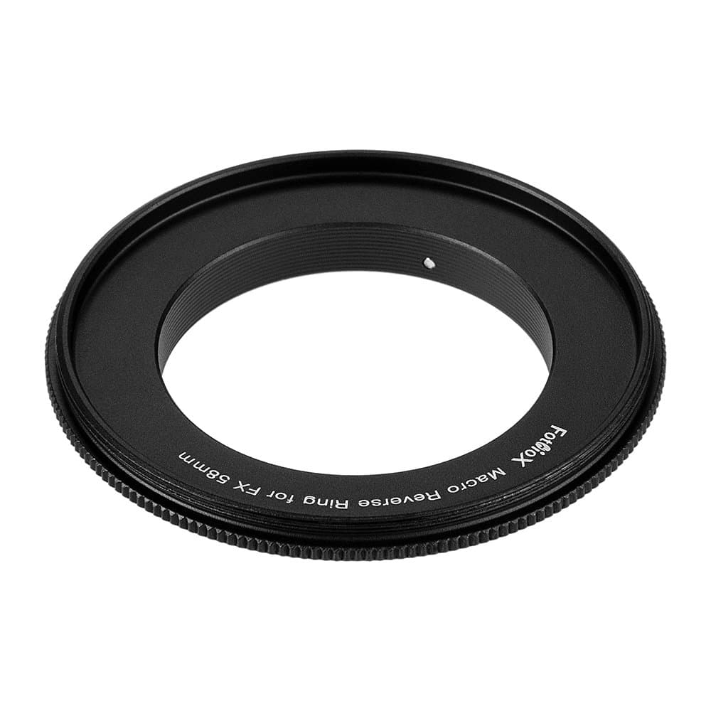 FotodioxFotodiox 58mm Filter Thread Macro Reverse Mount Adapter Ring Compatible with Fujifilm X-Mount Cameras, Reverse-Mount-58mm-FXRF