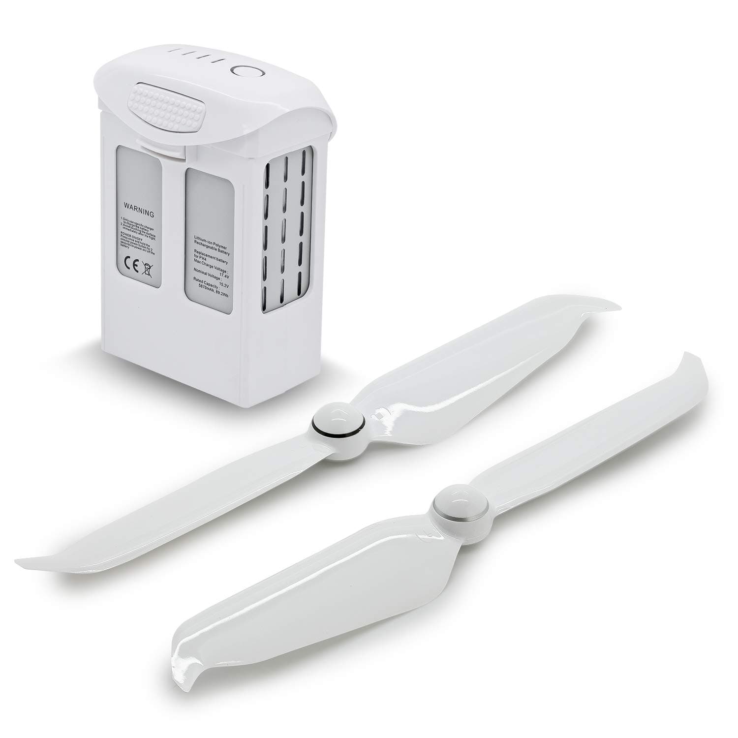 High Capacity (15.2V 5870mAh) Intelligent Flight Replacement Battery Plus one Pair 9455S propellers Combo for DJI Phantom 4, Phantom 4 Pro, Phantom 4 Pro V2.0, Phantom 4 Advanced