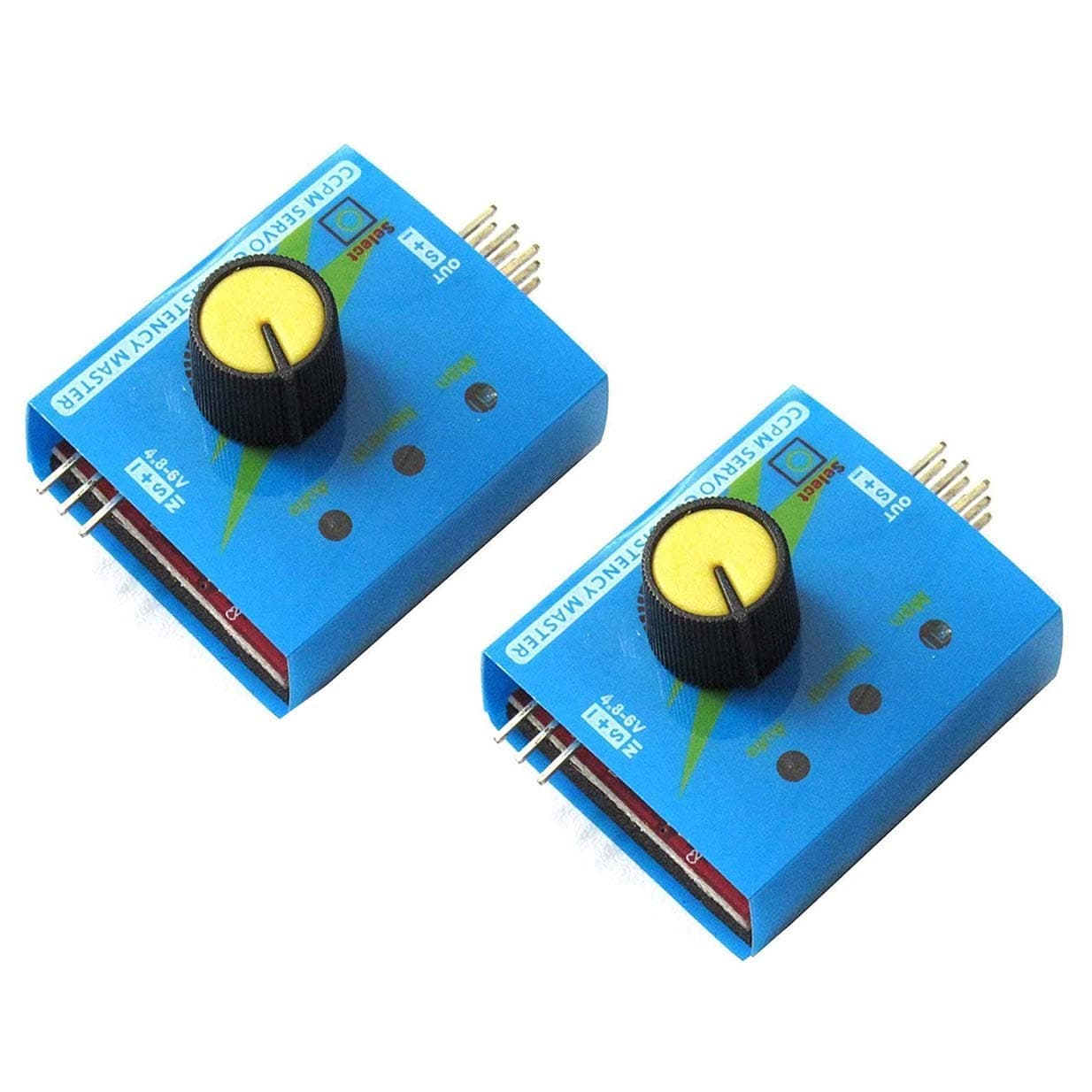 2 Pack 3CH 4.8-6V Servo Tester CCPM Consistency Master Checker with Reverse Connection Protection, ECS Motor Tester Server Test Servo Centering Tool