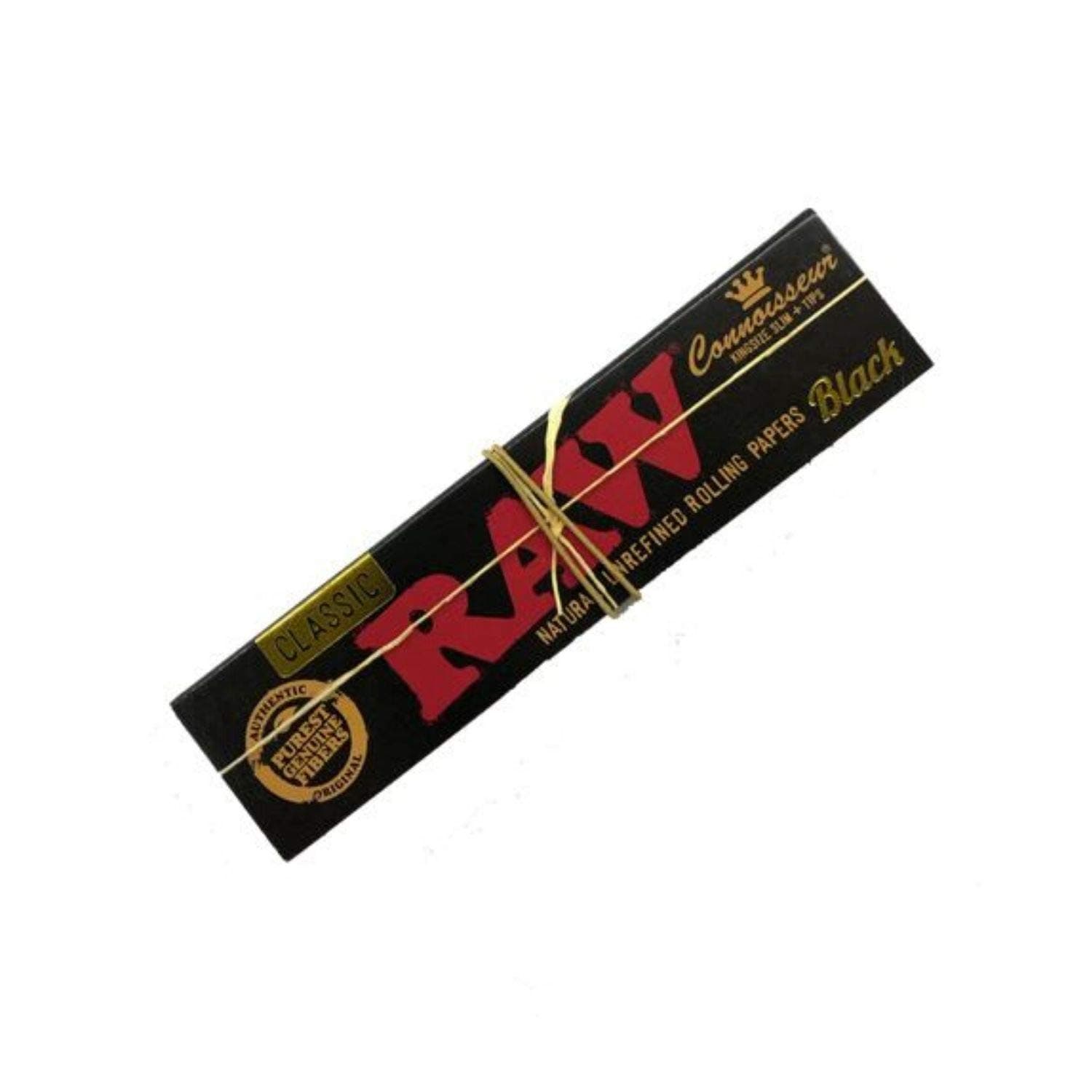 OutonTrip RAW Black Connoisseur - Rolling Paper with Tips
