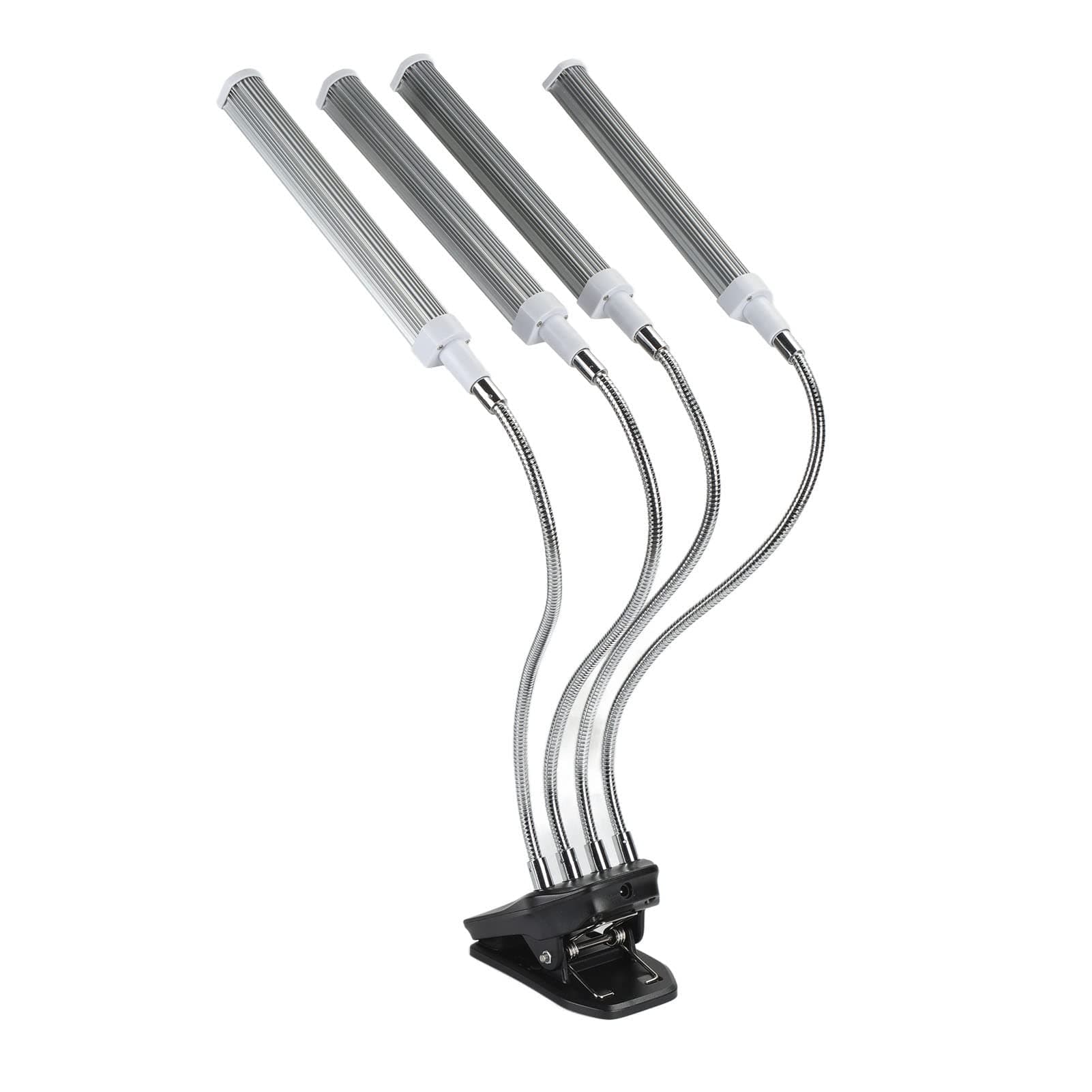 Grow Light, Durable Four Head Stable Easy to Control LED Plant Grow Light with Adjustable Gooseneck for Indoor Plants(#1)