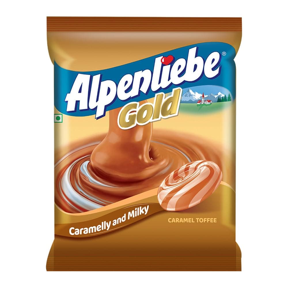 Alpenliebe Gold, Caramel Candy Pouch, 324g