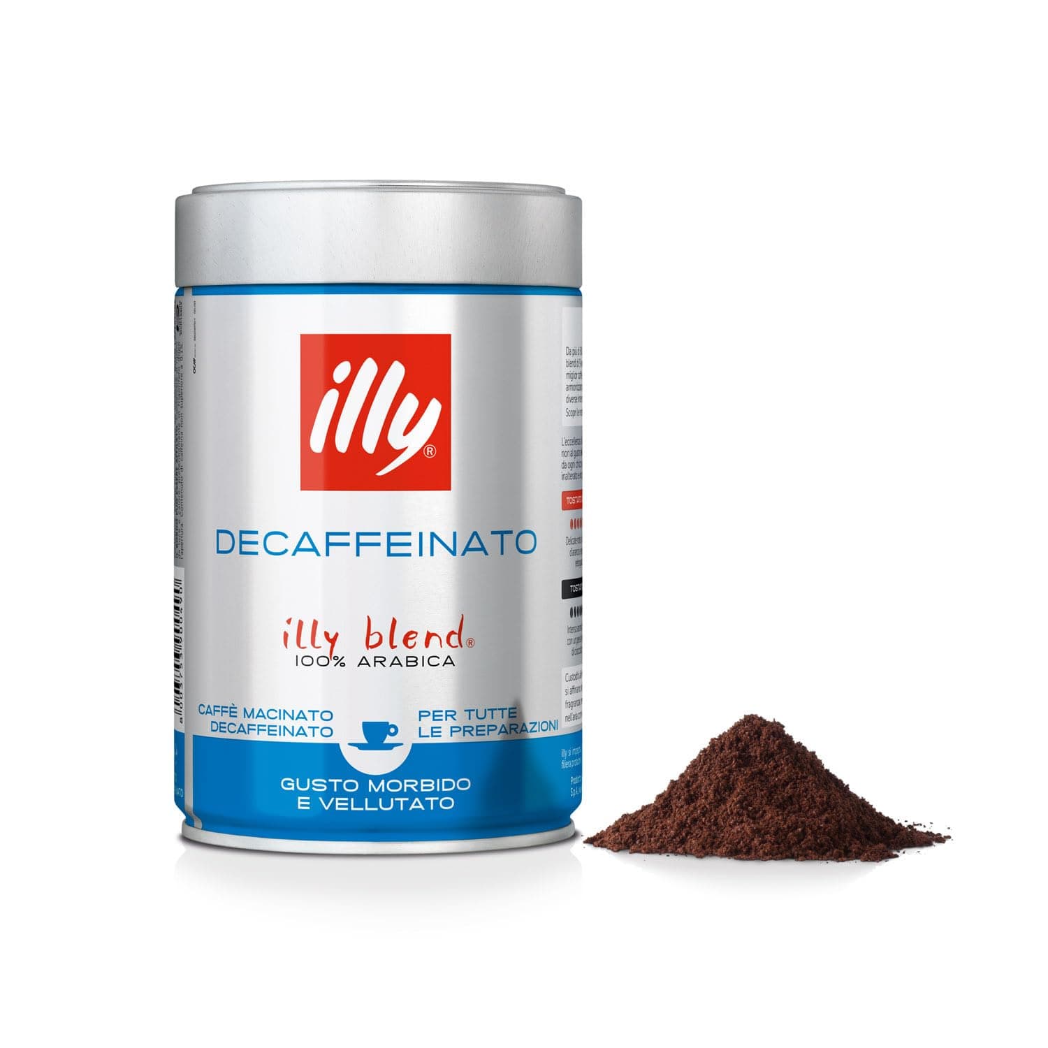 decaffeinated ground coffee, 8.8oz can