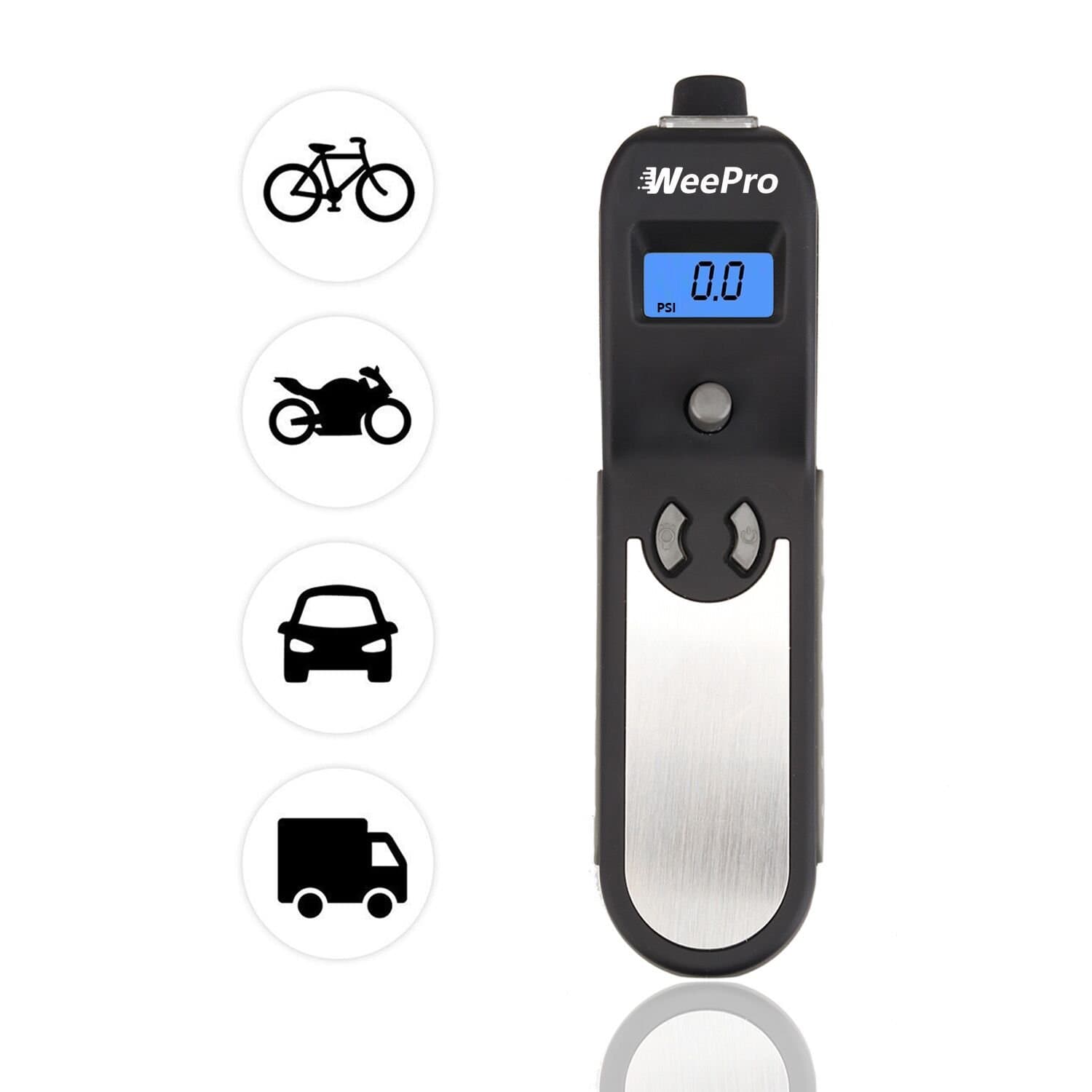 Tpro8150 Digital Multi-function Tyre Pressure Gauge 4-in-1 Tyre Tread Depth Gauge, Wide Range 3-150 PSI, Backlight LED Display, 4 Measurement Unit with Led Light for Car Truck Bicycle Motocycles