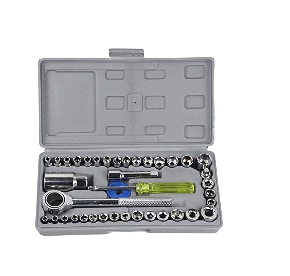 shopper 52.com Multipurpose Metal Screwdriver Socket Set and Bit Tool Kit Set Jackly Combination Wrench Tool for Home, Car, Bike -40 Pieces