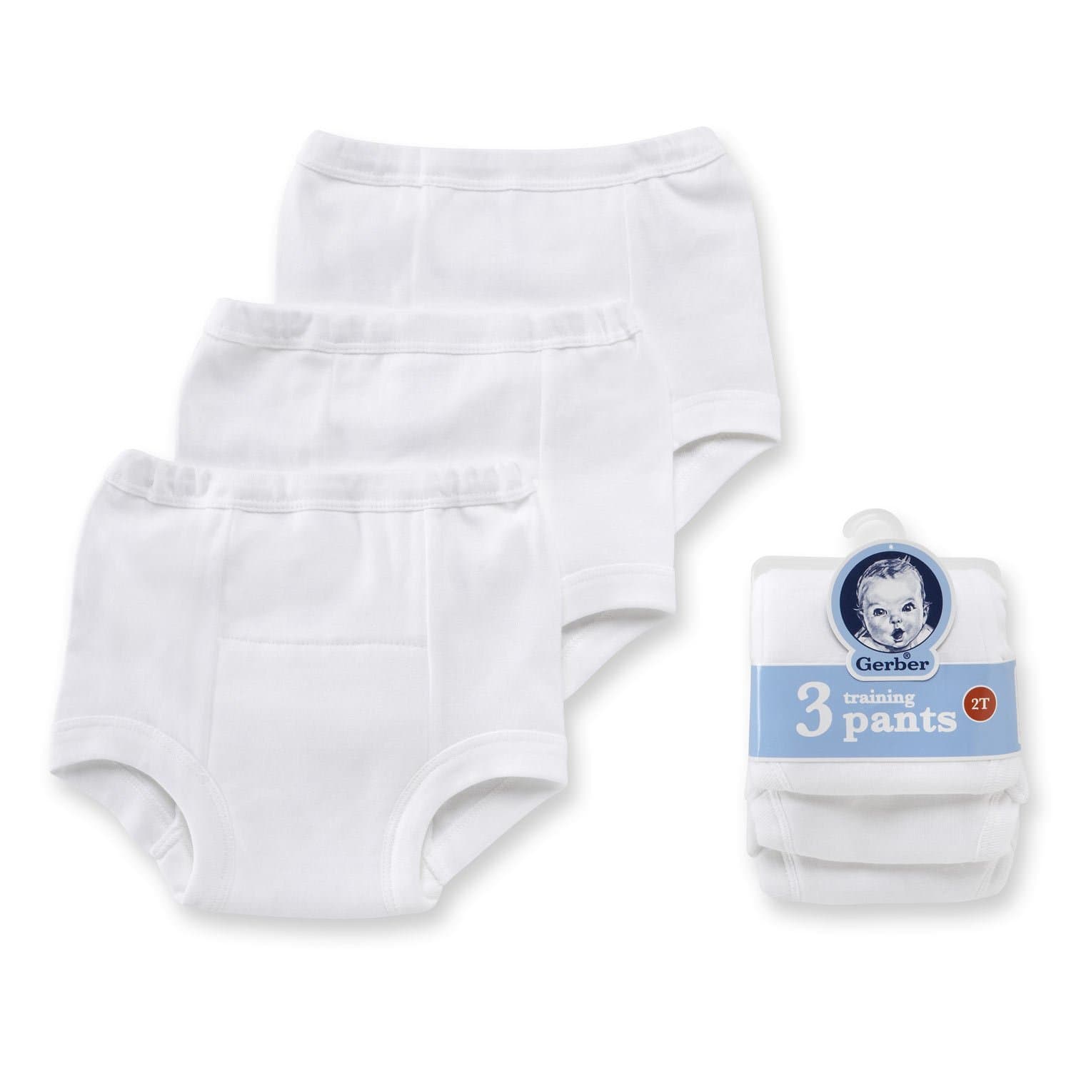 Potty Training Pants White 2T (3-pack)