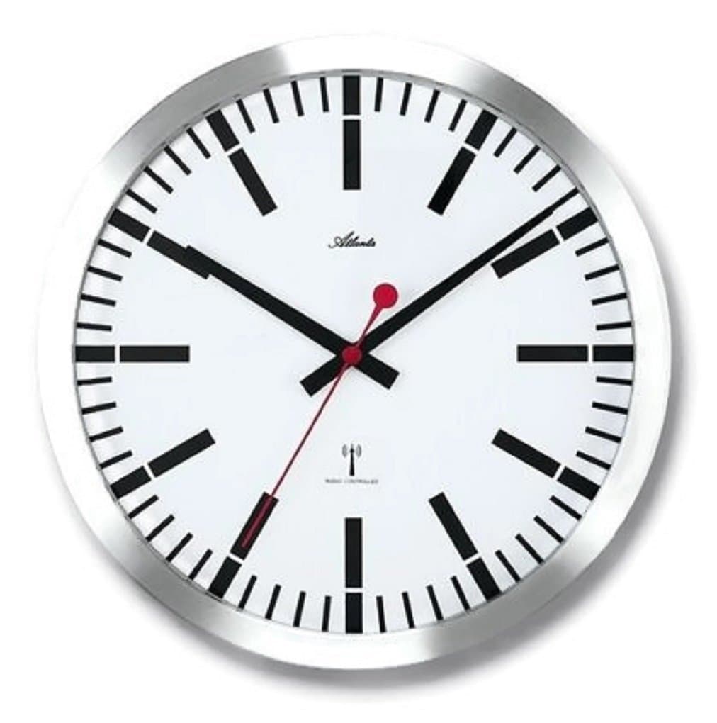 Atlanta Wall Clock, White, 11