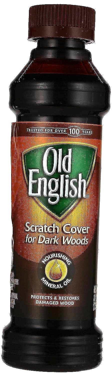 Old English 75144 Scratch Cover For Dark Woods, 8oz Bottle, Wood Polish